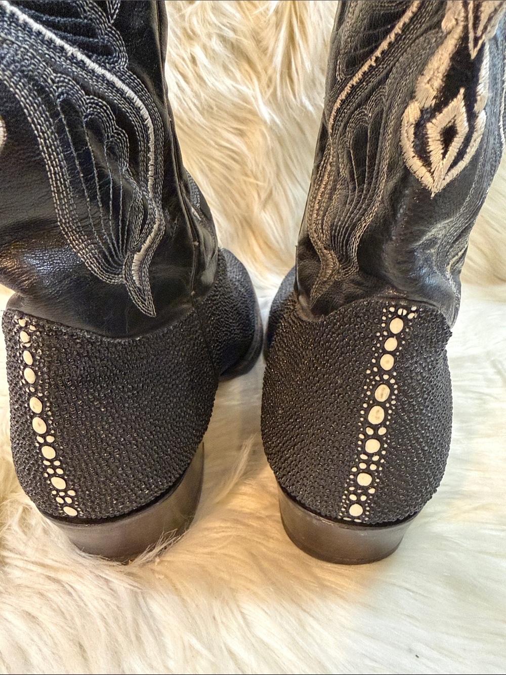 El General Black Sting Ray Western Cowboy Boots -Men’s Size 11 - Picture 9 of 13